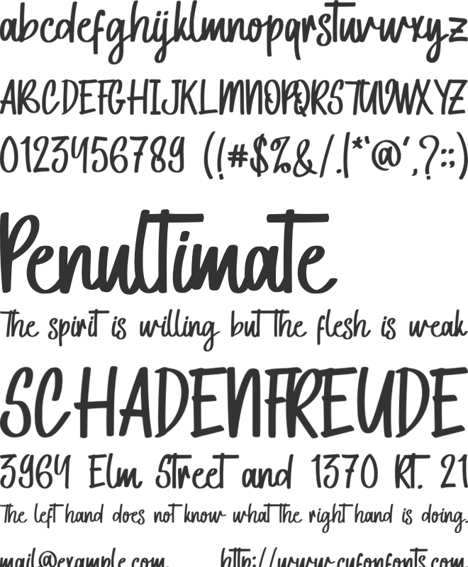 Tropical Tides font preview