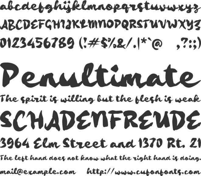 Padehya font preview