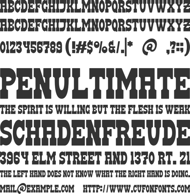 DOMINANT font preview