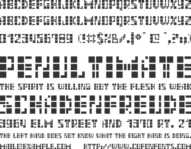 Benori font preview