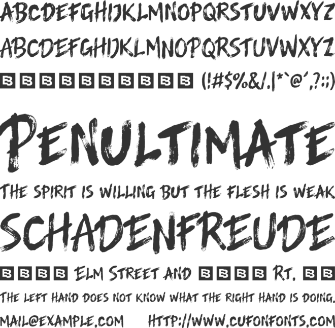 Mood Source Trial font preview