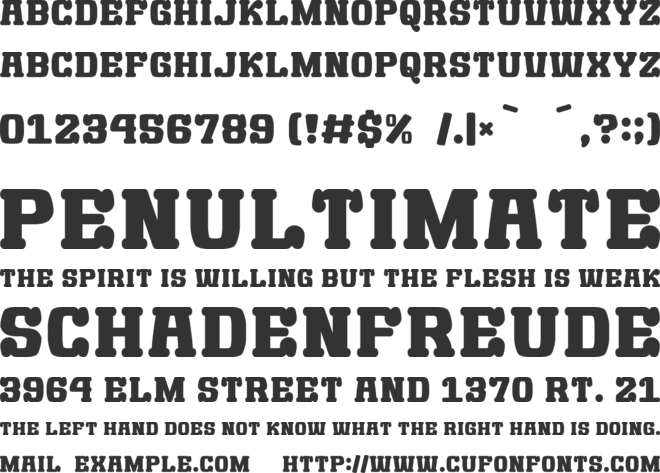 Salted Peanuts font preview