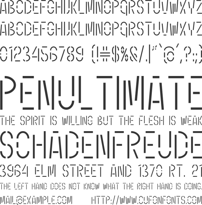 Marchive font preview