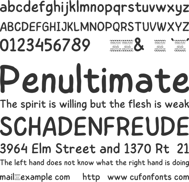 Childos FREE PERSONAL USE font preview