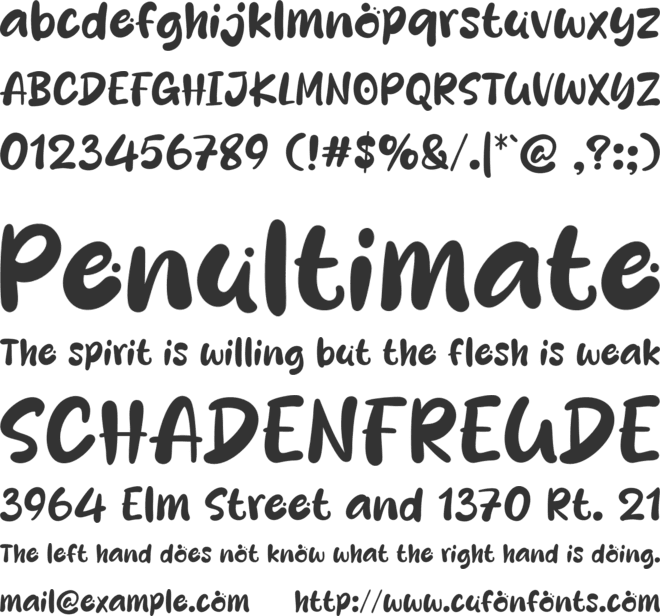 Ponari font preview