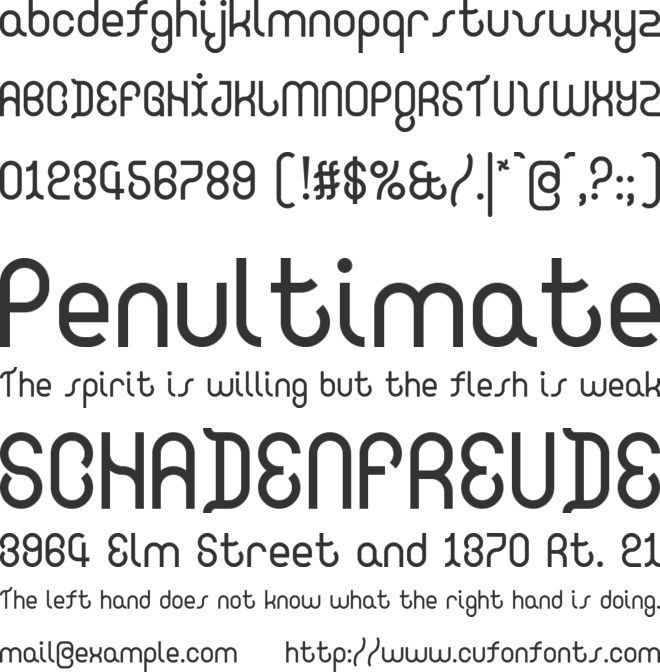 Ringus font preview