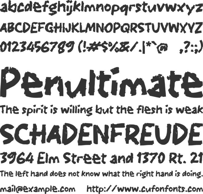 Paagraff font preview