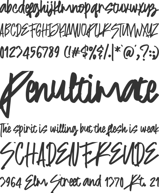 Bestie Seventy font preview