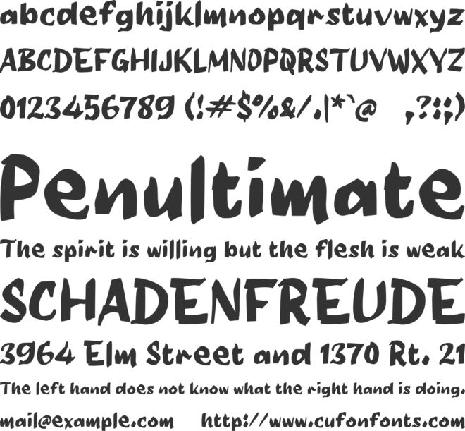 Paather font preview