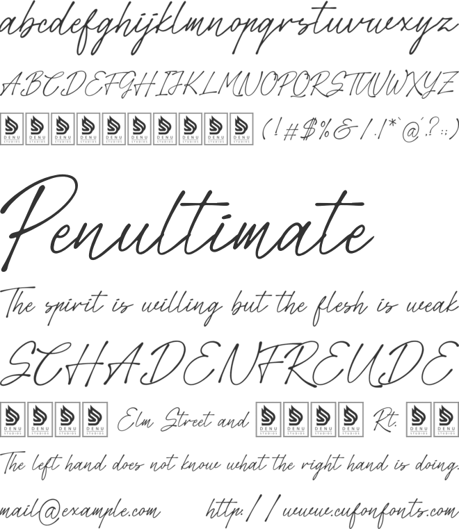 Anindya Barielle font preview