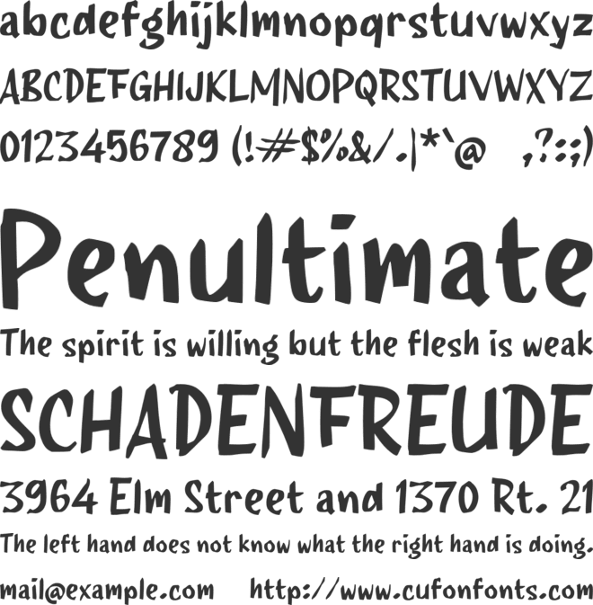 Padahal font preview