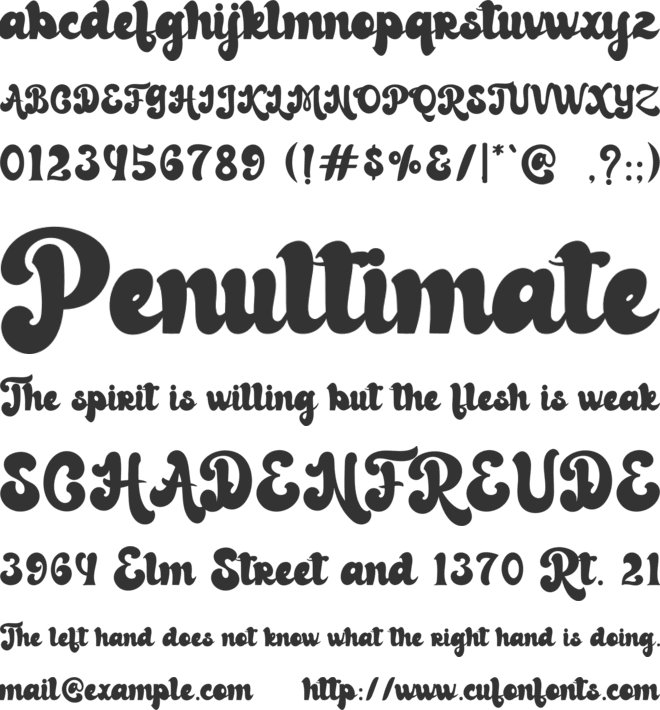 Keystore Mind font preview