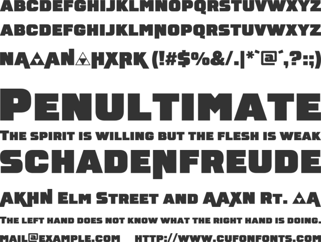 NeometraCaps font preview