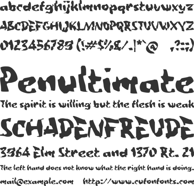 Paaground font preview