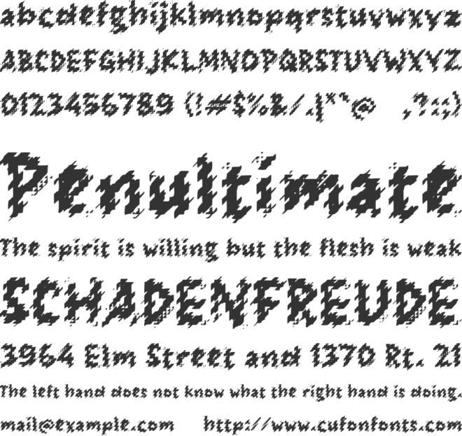 Paaregra font preview