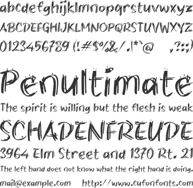 Padi Sawah font preview