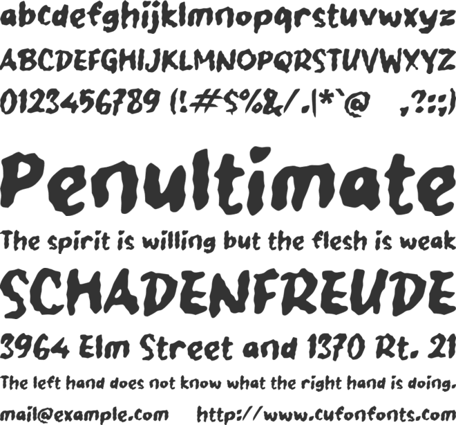 Paahorse font preview