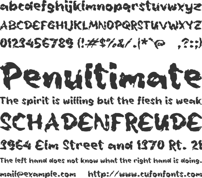 Pabyan font preview