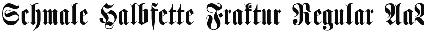 Schmale Halbfette Fraktur font download