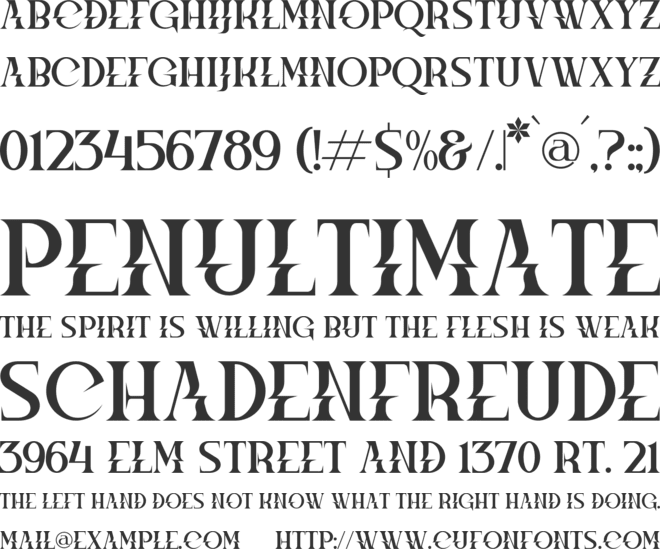 MEGPHIS font preview