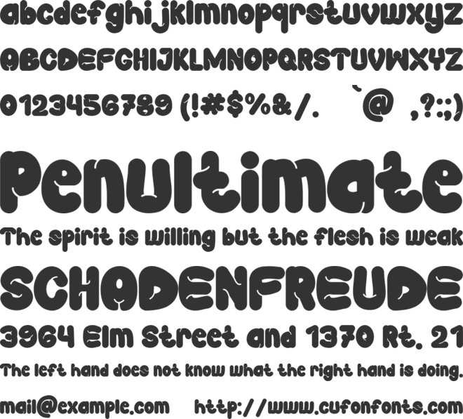 Flyas Smeling font preview