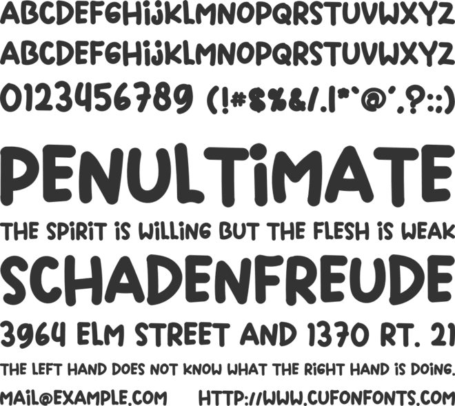 Twin Bee font preview