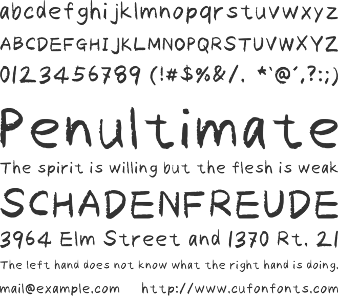 Chalkchalk font preview