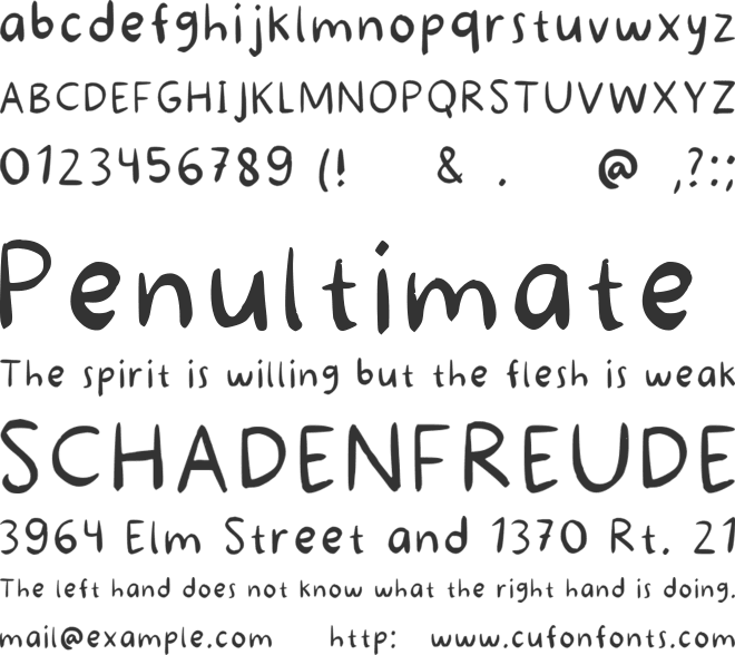 Syvdlv Pencil font preview