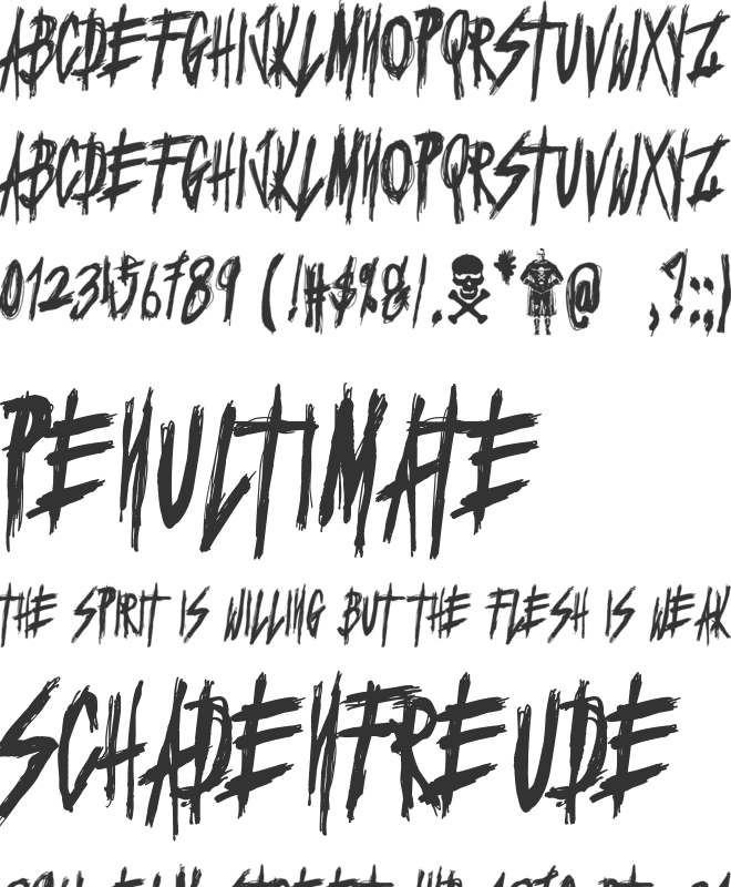 Black Terror font preview