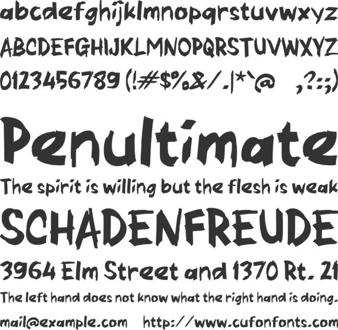 Paargins font preview