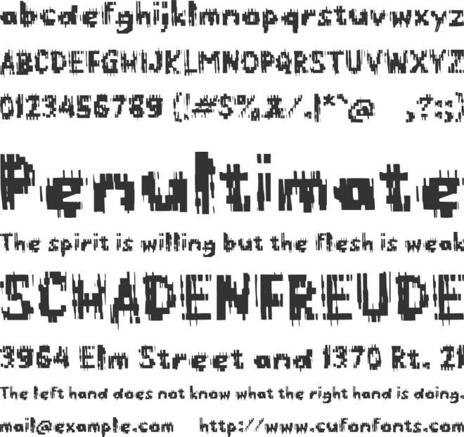 Pahart font preview