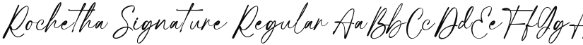 Rochetha Signature font download