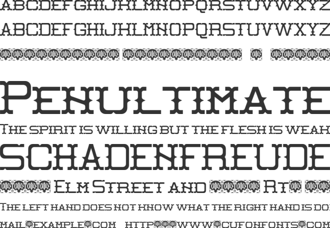 Browco font preview