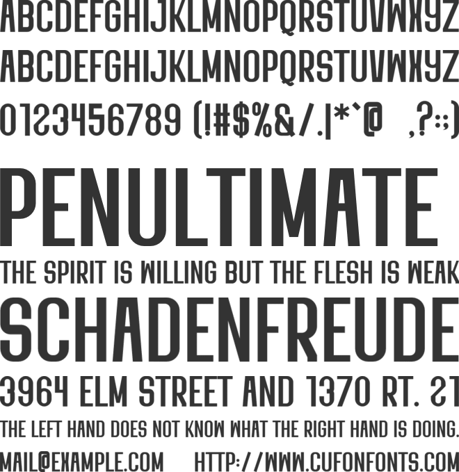 Vintage Cowboy font preview