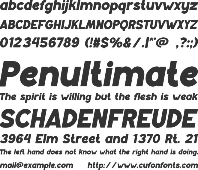 KACHIKA font preview