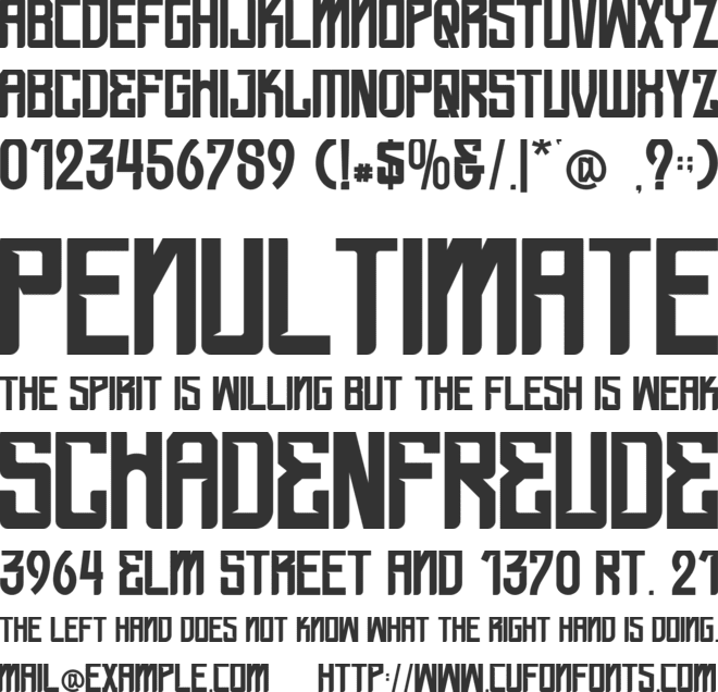 Black Starlord - Personal use font preview