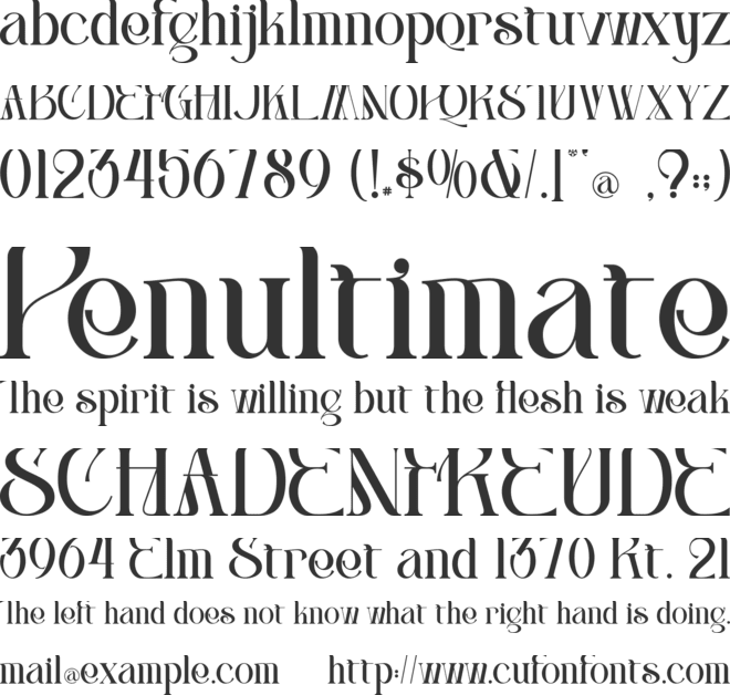 Centibillionaire - Personal use font preview