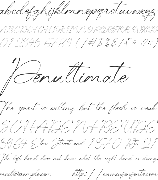 Centralwell - Personal use font preview