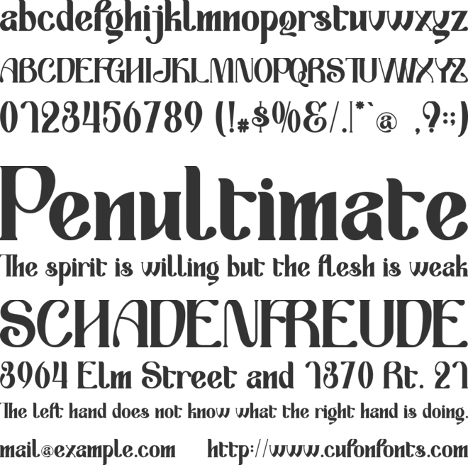 Reality Stone-Personal use font preview