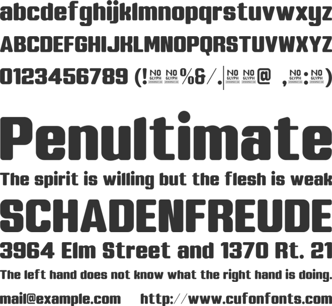 Grand Bageur font preview