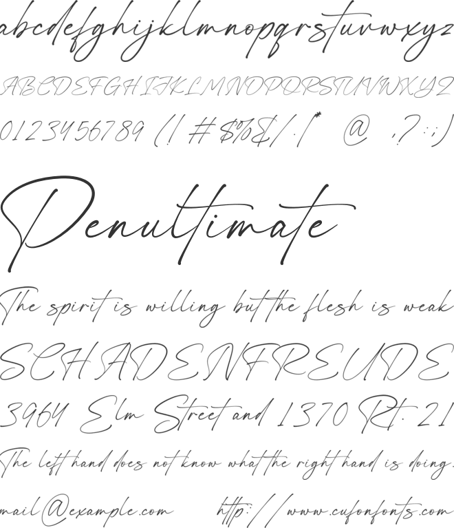 San Brainy font preview