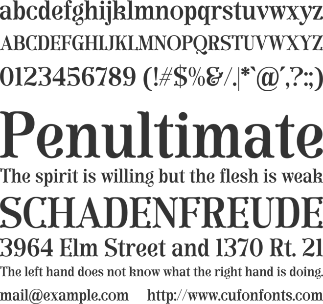 Adelga font preview