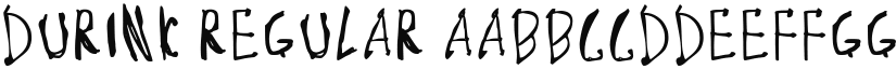 Durink Regular font