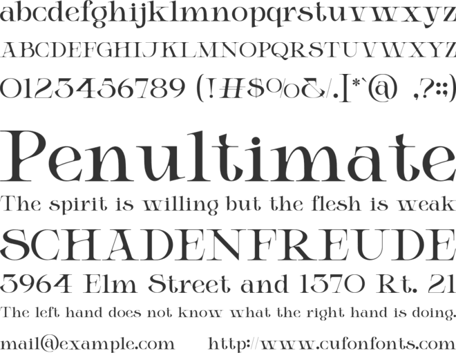 ELICEN font preview