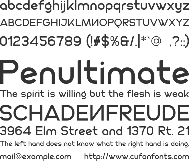 KIVEN font preview