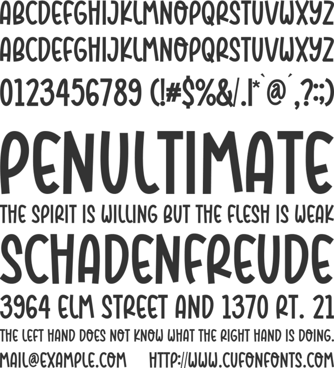 Merry Season font preview