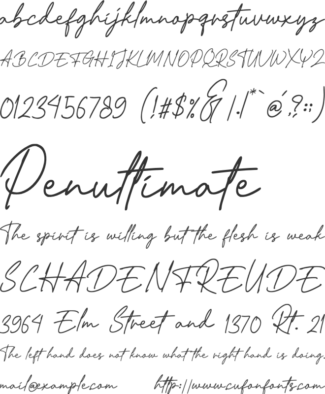 Bestone font preview