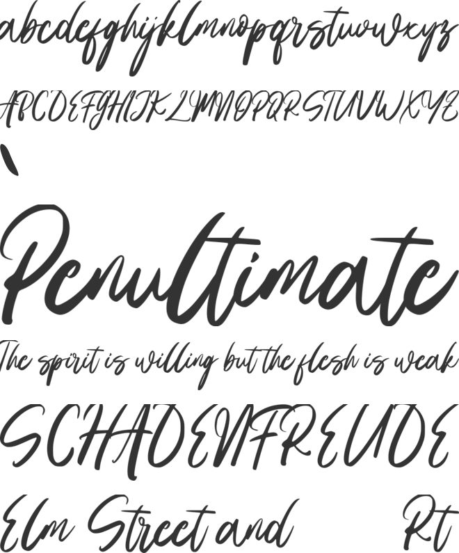 Aurellie Brigitta font preview