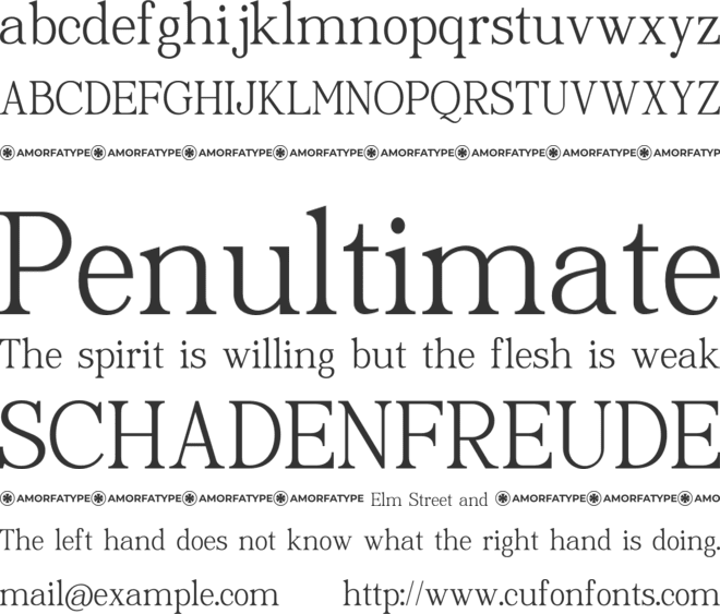 Chandelior font preview