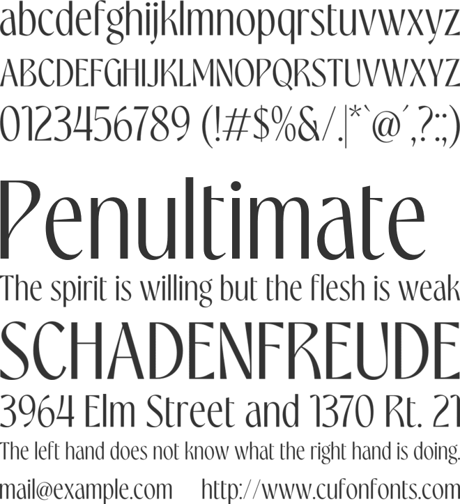 PSYCHEROS font preview